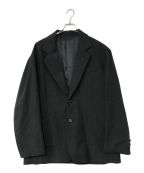 steinシュタイン）の古着「BACKSIDE GABARDINE OVERSIZED SINGLE JACKET」｜ブラック