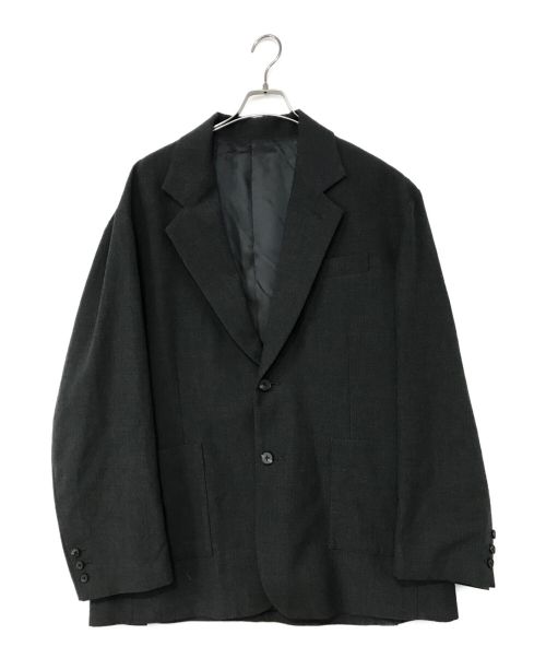 stein（シュタイン）stein (シュタイン) BACKSIDE GABARDINE OVERSIZED SINGLE JACKET ブラック サイズ:Mの古着・服飾アイテム