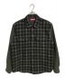 SUPREME（シュプリーム）の古着「Houndstooth Plaid Flannel Shirt」｜ブラック