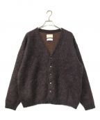 YOKE×Graphpaperヨーク×グラフペーパー）の古着「4Color Mix Mohair Jacquard Cardigan」｜パープル