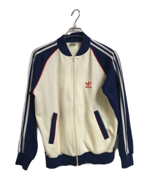 adidas（アディダス）adidas (アディダス) トラックジャケット ベージュ サイズ:Mの古着・服飾アイテム