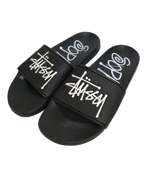 stussy（ステューシー）stussy (ステューシー) SOPH. (ソフネット) 35th anniversary シャワーサンダル ブラック サイズ:9の古着・服飾アイテム