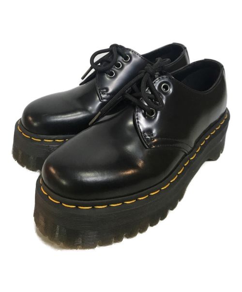 Dr.Martens（ドクターマーチン）Dr.Martens (ドクターマーチン) QUAD 3 ホール シューズ ブラック サイズ:5の古着・服飾アイテム