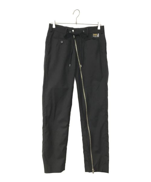 TAKAHIROMIYASHITA TheSoloIst.（タカヒロミヤシタ ザソロイスト）TAKAHIROMIYASHITA TheSoloIst. (タカヒロミヤシタ ザソロイスト) new reverse hip hugger zipper pant ブラック サイズ:46の古着・服飾アイテム