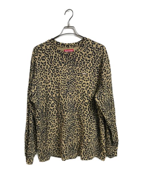 SUPREME（シュプリーム）Supreme (シュプリーム) Small Box L/S Tee Leopard ブラウン サイズ:Lの古着・服飾アイテム