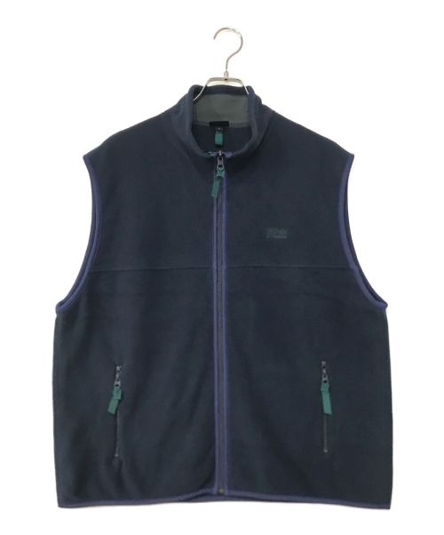 SEDAN ALL PURPOSE（セダンオールパーパス）sedan all purpose (セダンオールパーパス) FLEECE FULL ZIP VEST ネイビー サイズ:Lの古着・服飾アイテム