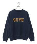 SCYEBASICSサイベーシックス）の古着「Fleece Back Jersey Sweatshirt」｜ネイビー