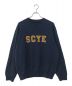 SCYEBASICS（サイベーシックス）の古着「Fleece Back Jersey Sweatshirt」｜ネイビー