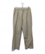 evam evaエヴァムエヴァ）の古着「press wool pant」｜ベージュ