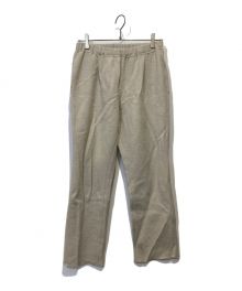 evam eva（エヴァムエヴァ）の古着「press wool pant」｜ベージュ