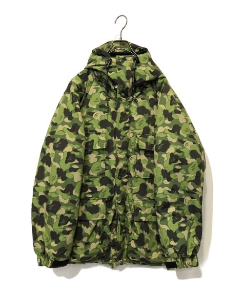 BAPE BY A BATHING APE（ベイプバイアベイシングエイプ）BAPE BY A BATHING APE (ベイプバイアベイシングエイプ) カモカ柄ダウンジャケット グリーン サイズ:Lの古着・服飾アイテム