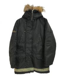 stussy OUTDOOR（ステューシーアウトドア）の古着「N-3Bタイプコート」｜ブラック