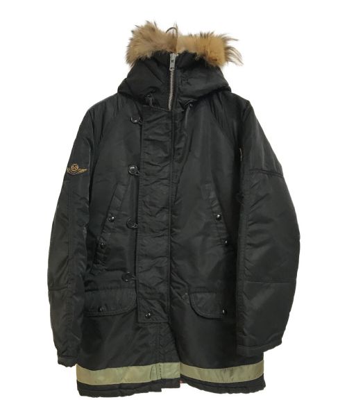 stussy OUTDOOR（ステューシーアウトドア）stussy OUTDOOR (ステューシーアウトドア) N-3Bタイプコート ブラック サイズ:Sの古着・服飾アイテム