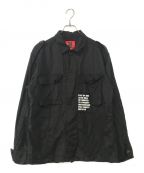 UNDERCOVERアンダーカバー）の古着「カスタムアーミーシャツジャケット」｜ブラック