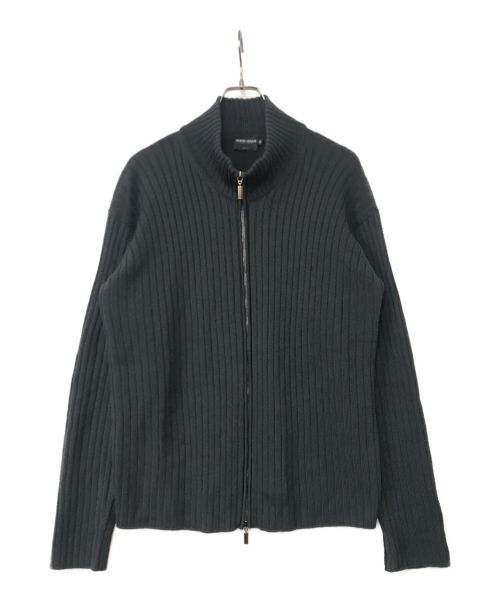 GIORGIO ARMANI（ジョルジョアルマーニ）GIORGIO ARMANI (ジョルジョアルマーニ) ドライバーズニット ネイビー サイズ:56の古着・服飾アイテム