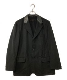 COMME des GARCONS HOMME（コムデギャルソン オム）の古着「切り替えテーラードジャケット」｜ブラック