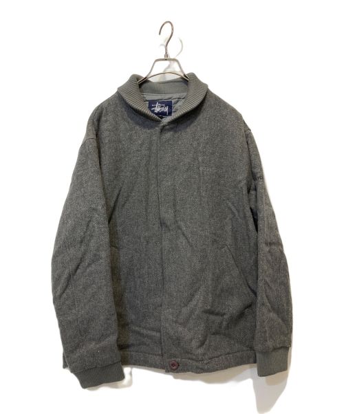 stussy（ステューシー）stussy (ステューシー) スタジャン グレー サイズ:Lの古着・服飾アイテム