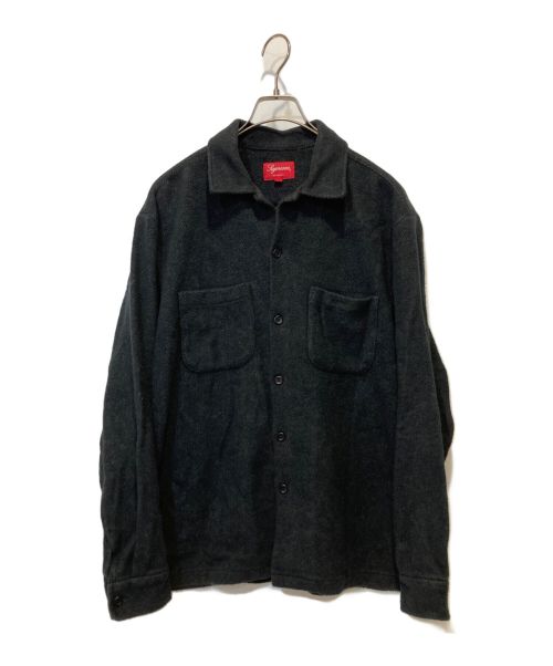 SUPREME（シュプリーム）Supreme (シュプリーム) Brushed Flannel Twill Shirt ブラック サイズ:Sの古着・服飾アイテム