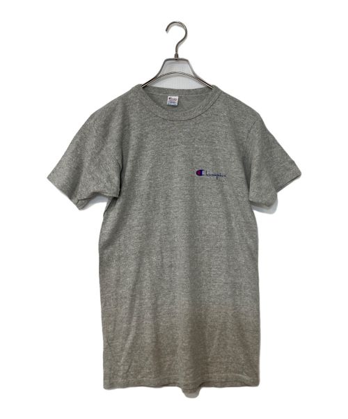 Champion（チャンピオン）Champion (チャンピオン) 李グレーロゴプリントTシャツ グレー サイズ:Mの古着・服飾アイテム