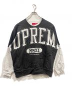 SUPREMEシュプリーム）の古着「overprint crewneck」｜グレー