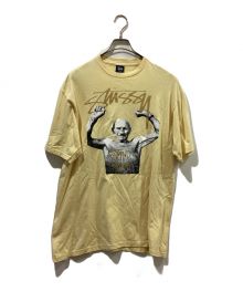 OLD STUSSY（オールドステューシー）の古着「STAND FIRMプリントカットソー」｜イエロー