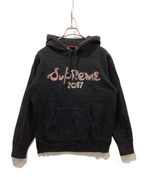 SUPREME（シュプリーム）SUPREME (シュプリーム) BrushLogoHooded ブラック サイズ:Sの古着・服飾アイテム