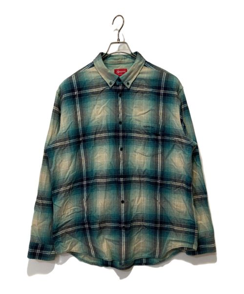 SUPREME（シュプリーム）SUPREME (シュプリーム) Shadow Plaid Flannel Shirt スカイブルー サイズ:Lの古着・服飾アイテム