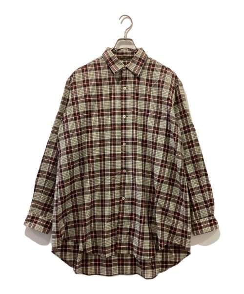 Y's for men（ワイズフォーメン）Y's for men (ワイズフォーメン) ウールチェックシャツ ベージュ サイズ:-の古着・服飾アイテム