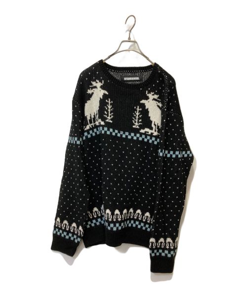 NEIGHBORHOOD（ネイバーフッド）NEIGHBORHOOD (ネイバーフッド) CARIBOU/AW-KNIT.LS ブラック サイズ:XLの古着・服飾アイテム