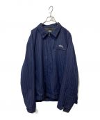 stussy×CDGステューシー×シーディージー）の古着「PIN STRIPED BING JACKET」｜ネイビー