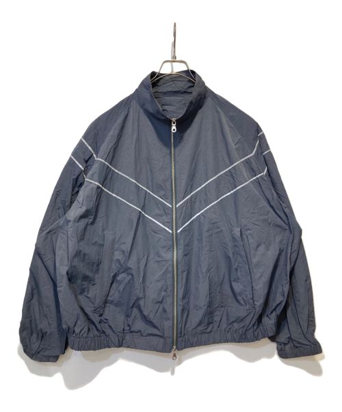 URU（ウル）uru (ウル) NYLON ZIP UP BLOUSON グレー サイズ:2の古着・服飾アイテム