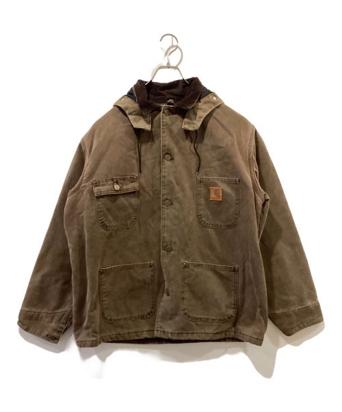 CarHartt（カーハート）CarHartt (カーハート) フード付きミシガンチョアコート ブラウン サイズ:Lの古着・服飾アイテム