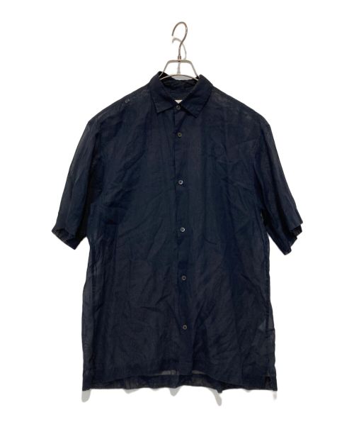 DRIES VAN NOTEN（ドリスヴァンノッテン）DRIES VAN NOTEN (ドリスヴァンノッテン) シアーS/Sシャツ ネイビー サイズ:Sの古着・服飾アイテム