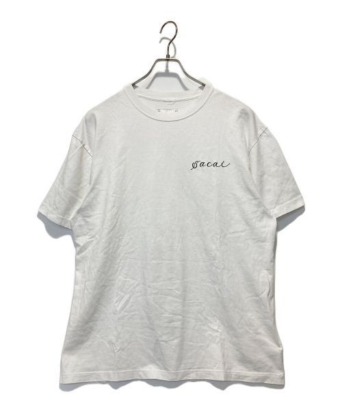 sacai（サカイ）sacai (サカイ) プリントTシャツ ホワイト サイズ:4の古着・服飾アイテム