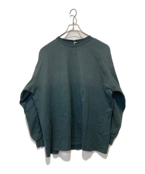 Graphpaper（グラフペーパー）Graphpaper (グラフペーパー) L/S Oversized Tee グレー サイズ:FREEの古着・服飾アイテム