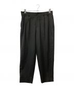 nonnotteノノット）の古着「2 TACK WIDE TAPERED TROUSERS」｜ブラック