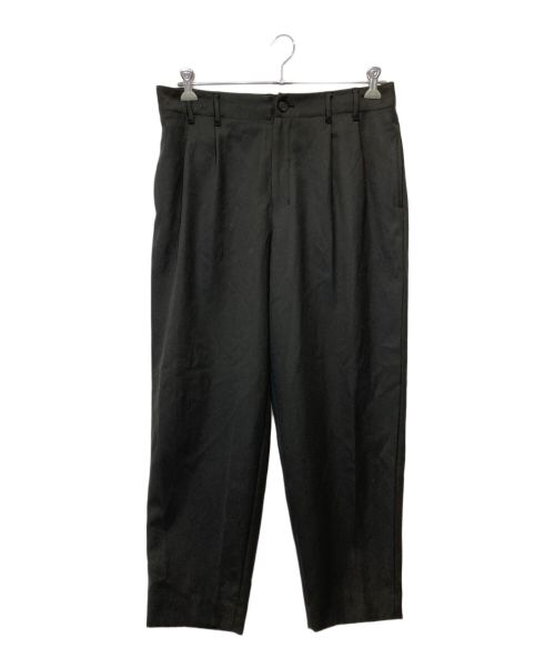 nonnotte（ノノット）NONNOTTE (ノンノート) 2 TACK WIDE TAPERED TROUSERS ブラック サイズ:5の古着・服飾アイテム