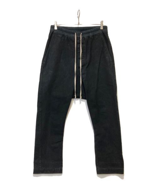 RICK OWENS（リックオウエンス）RICK OWENS (リックオウエンス) DroppedCrotchTrousers ブラック サイズ:50の古着・服飾アイテム