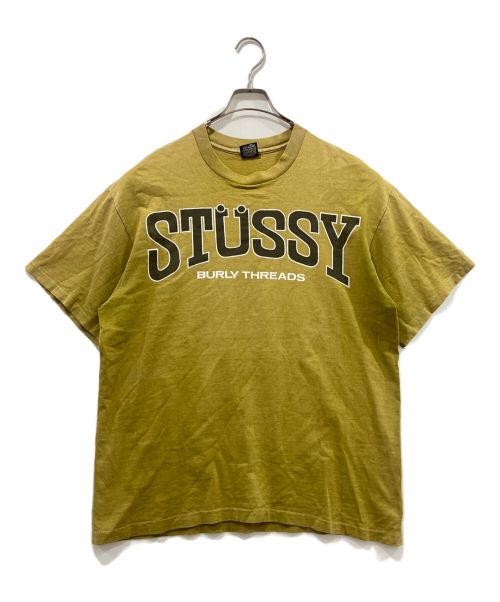 stussy（ステューシー）stussy (ステューシー) ロゴTシャツ カーキ サイズ:XLの古着・服飾アイテム