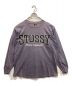 stussy（ステューシー）の古着「ロゴカットソー」｜パープル