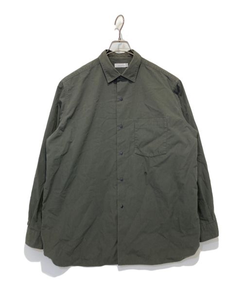 nanamica（ナナミカ）nanamica (ナナミカ) Regular Collar Wind Shirt オリーブ サイズ:Ⅿの古着・服飾アイテム