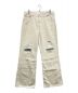 amicus animae（AMICUS ANIMAE）の古着「Distressed Flared Jeans」｜ホワイト