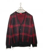 SUPREMEシュプリーム）の古着「Plaid Mohair Cardigan」｜レッド×ブラック