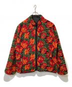 SUPREMEシュプリーム）の古着「Roses Sherpa Fleece Jacket」｜レッド×ブラック