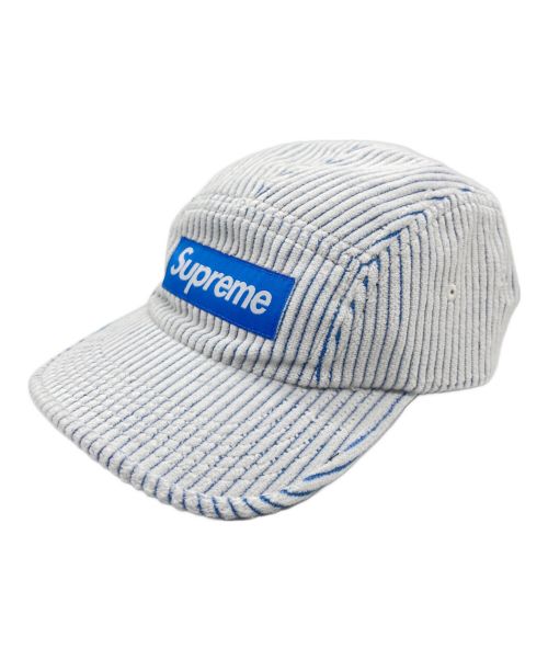 SUPREME（シュプリーム）Supreme (シュプリーム) 2-tone corduroy camp cap ブルーの古着・服飾アイテム