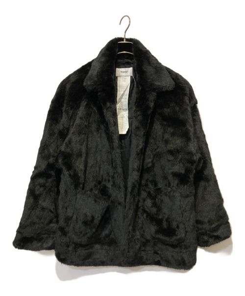 doublet（ダブレット）doublet (ダブレット) HAND-PAINTED FUR JACKET ブラック サイズ:Ⅿの古着・服飾アイテム