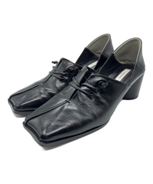 Ameri（アメリ）AMERI (アメリ) UND 2WAY SQUARE LOAFERS ブラック サイズ:Mの古着・服飾アイテム