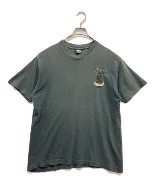 OLD STUSSY（オールドステューシー）OLD STUSSY (オールドステューシー) クラウンプリントＴシャツ ブラック サイズ:Lの古着・服飾アイテム