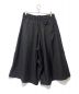 s'yte (サイト) T/W GABARDINE CULOTTE PANTS ブラック サイズ:3：20000円