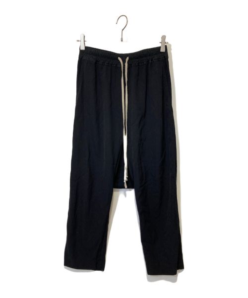 RICK OWENS（リックオウエンス）RICK OWENS (リックオウエンス) DRAWSTRING CROPPED PANTS ブラック サイズ:IT 38　US 4の古着・服飾アイテム